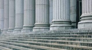 Steps leading up to a capitol building