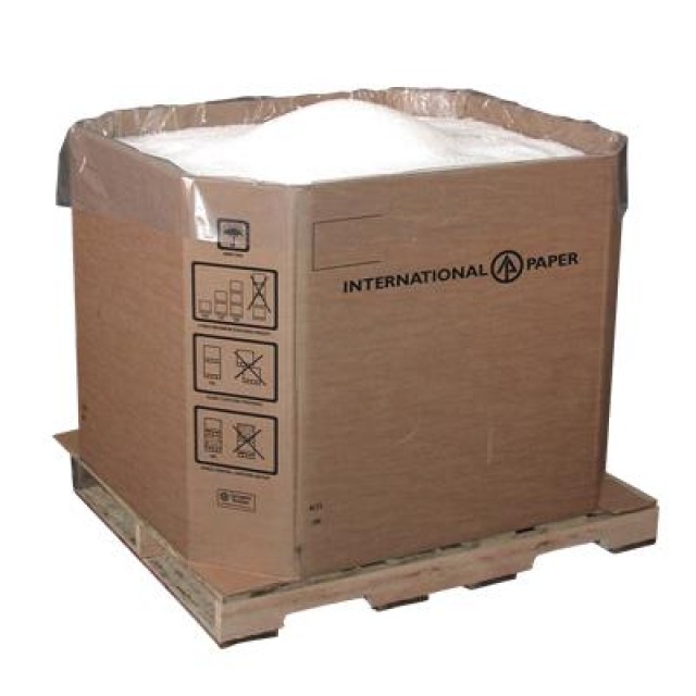 Bulk Container with Integrated Paper Pallet