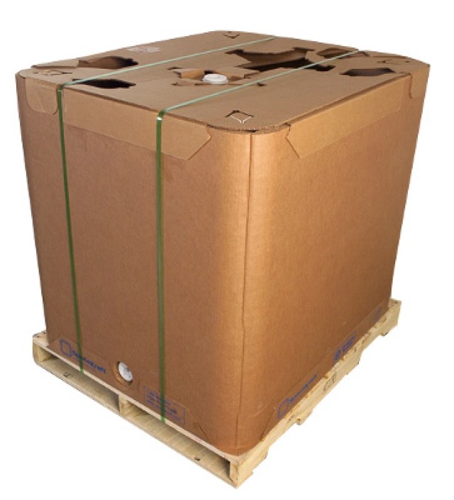 Bulk Container with Integrated Paper Pallet